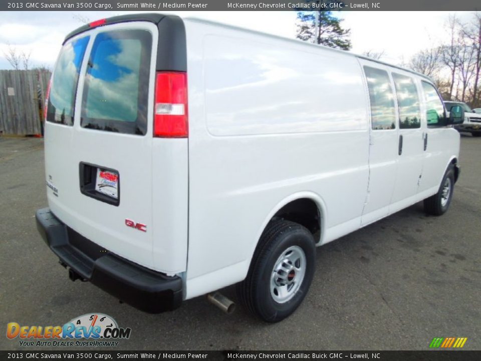 2013 GMC Savana Van 3500 Cargo Summit White / Medium Pewter Photo #4
