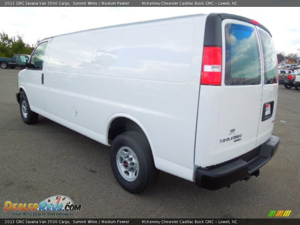 2013 GMC Savana Van 3500 Cargo Summit White / Medium Pewter Photo #5