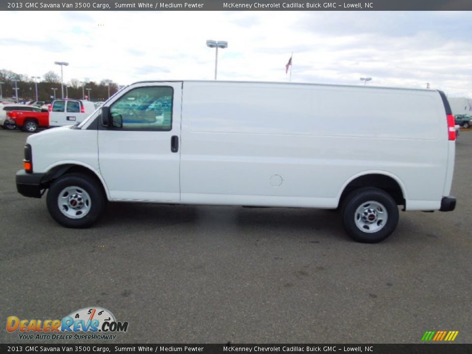 2013 GMC Savana Van 3500 Cargo Summit White / Medium Pewter Photo #6