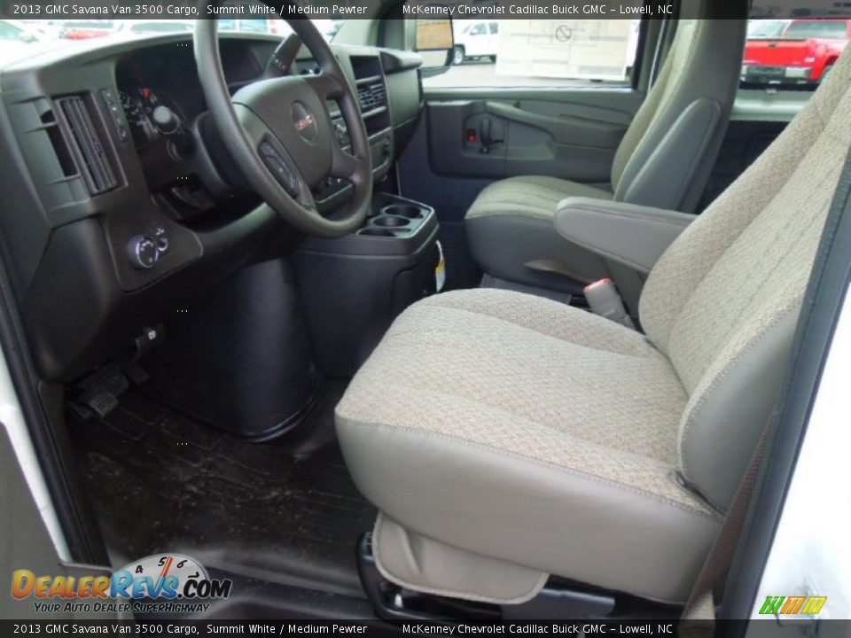 2013 GMC Savana Van 3500 Cargo Summit White / Medium Pewter Photo #8