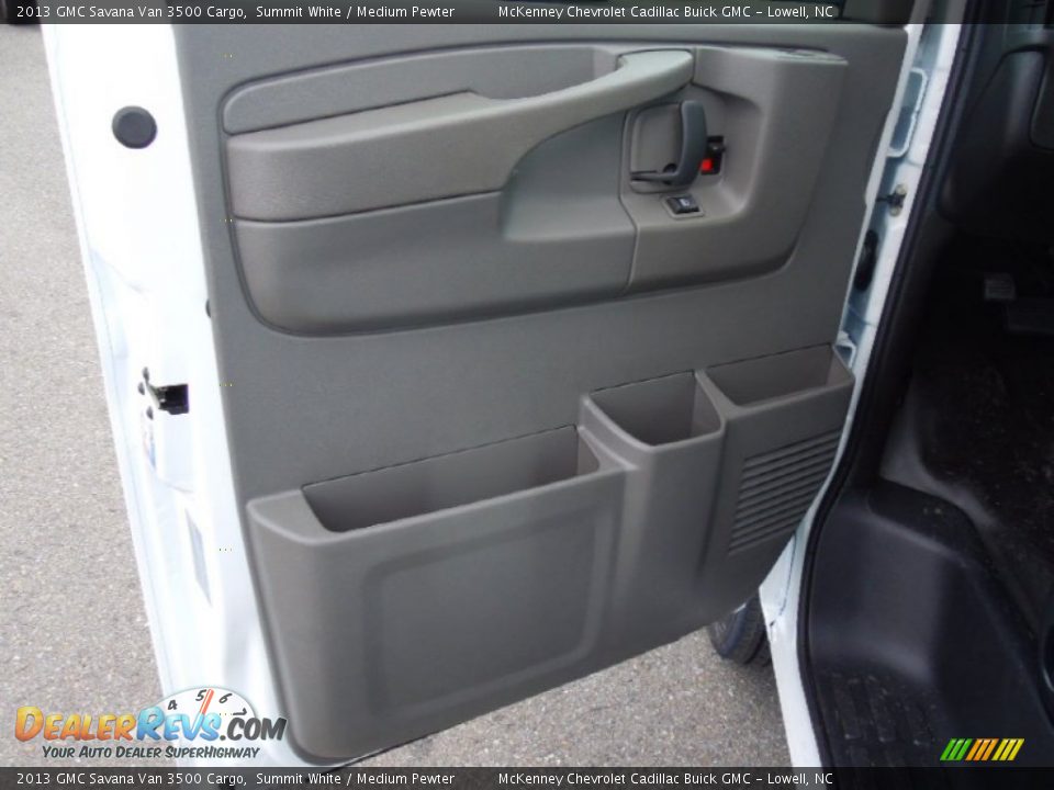 2013 GMC Savana Van 3500 Cargo Summit White / Medium Pewter Photo #9