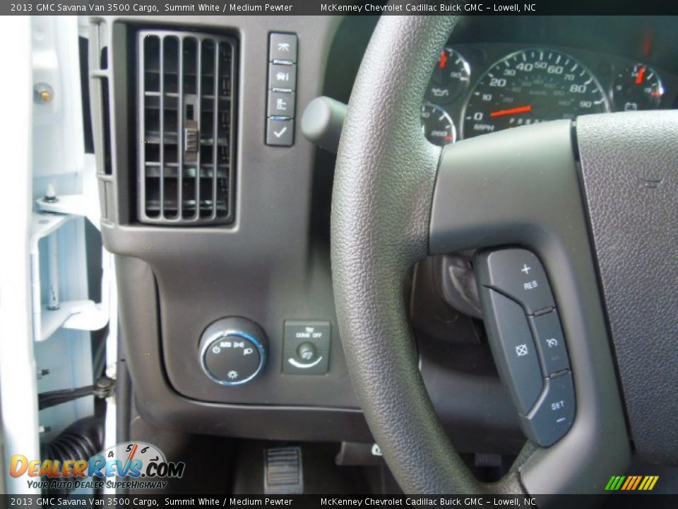 2013 GMC Savana Van 3500 Cargo Summit White / Medium Pewter Photo #15