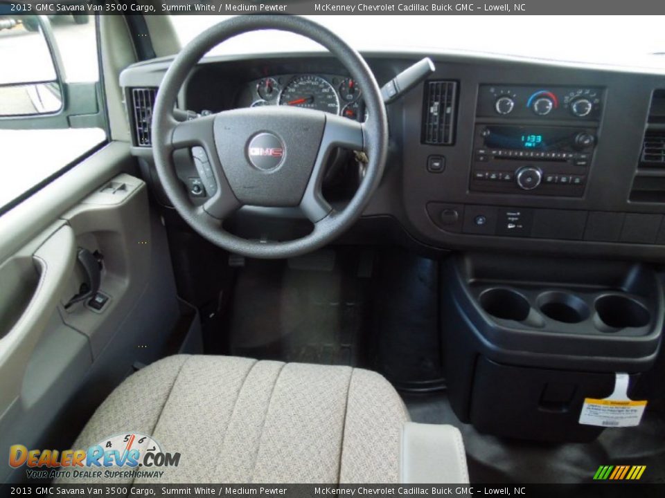 2013 GMC Savana Van 3500 Cargo Summit White / Medium Pewter Photo #19
