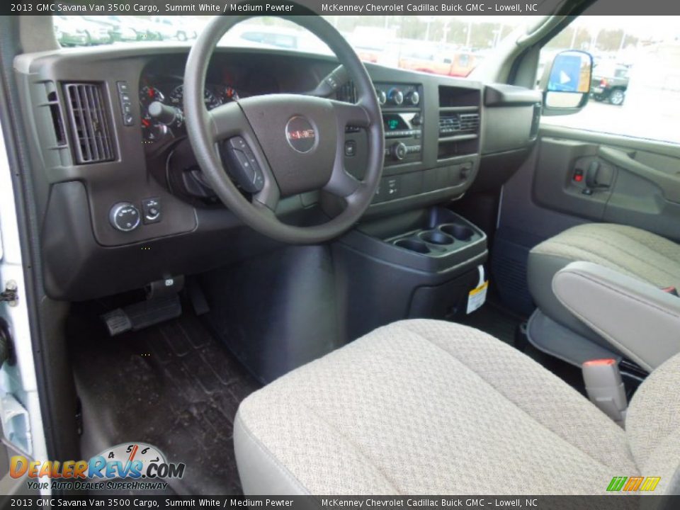 2013 GMC Savana Van 3500 Cargo Summit White / Medium Pewter Photo #25