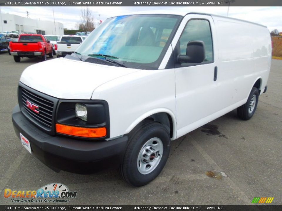 2013 GMC Savana Van 2500 Cargo Summit White / Medium Pewter Photo #1