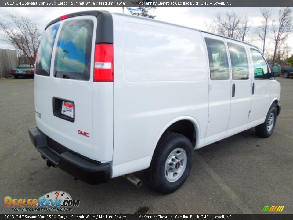 2013 GMC Savana Van 2500 Cargo Summit White / Medium Pewter Photo #4