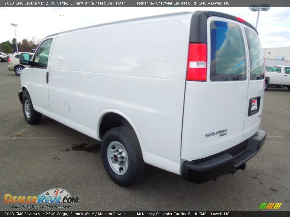 2013 GMC Savana Van 2500 Cargo Summit White / Medium Pewter Photo #5