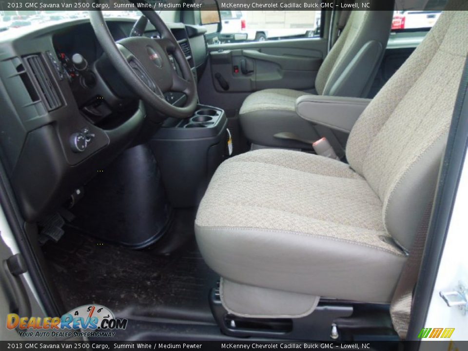 2013 GMC Savana Van 2500 Cargo Summit White / Medium Pewter Photo #8