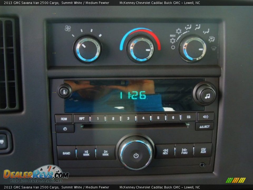 2013 GMC Savana Van 2500 Cargo Summit White / Medium Pewter Photo #11