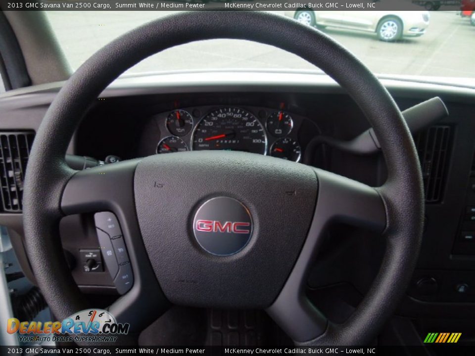 2013 GMC Savana Van 2500 Cargo Summit White / Medium Pewter Photo #12