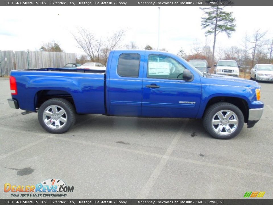Heritage Blue Metallic 2013 GMC Sierra 1500 SLE Extended Cab Photo #3