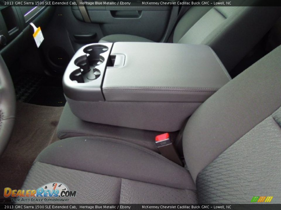 2013 GMC Sierra 1500 SLE Extended Cab Heritage Blue Metallic / Ebony Photo #10