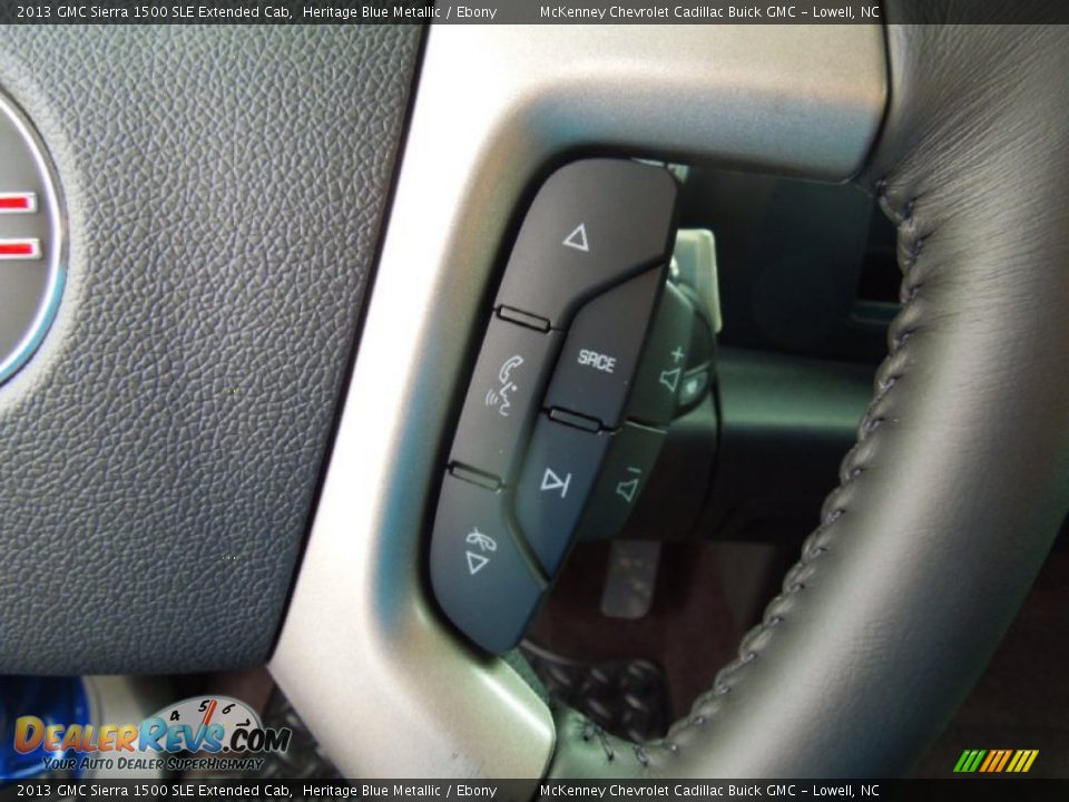 2013 GMC Sierra 1500 SLE Extended Cab Heritage Blue Metallic / Ebony Photo #11