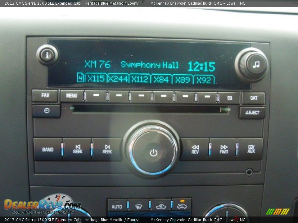 2013 GMC Sierra 1500 SLE Extended Cab Heritage Blue Metallic / Ebony Photo #13
