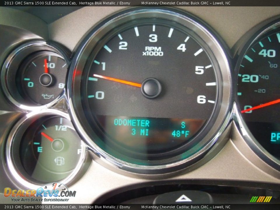2013 GMC Sierra 1500 SLE Extended Cab Heritage Blue Metallic / Ebony Photo #15