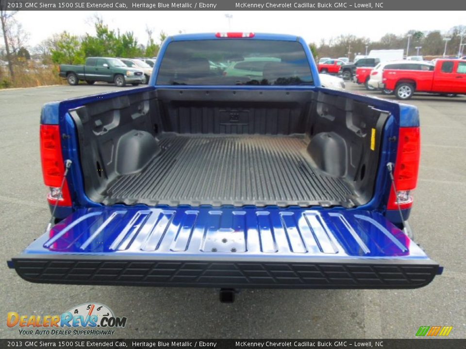 2013 GMC Sierra 1500 SLE Extended Cab Heritage Blue Metallic / Ebony Photo #18