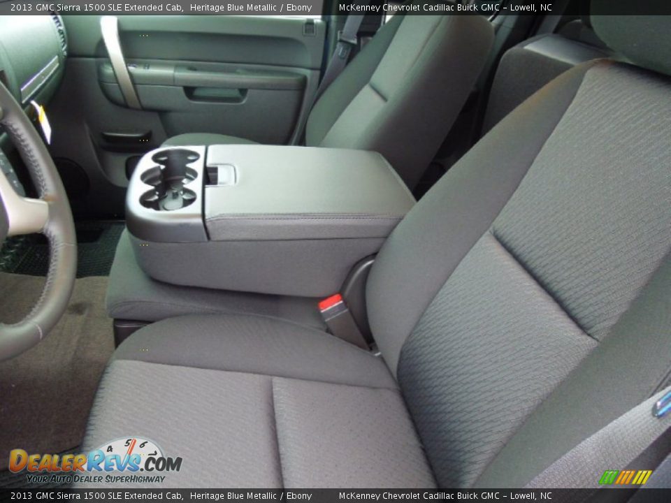 2013 GMC Sierra 1500 SLE Extended Cab Heritage Blue Metallic / Ebony Photo #9