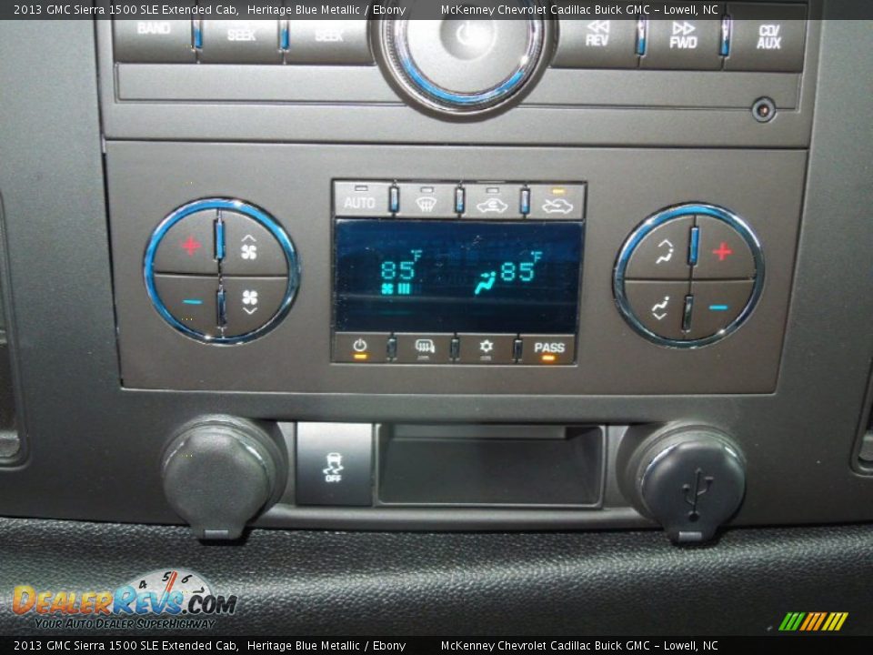2013 GMC Sierra 1500 SLE Extended Cab Heritage Blue Metallic / Ebony Photo #11