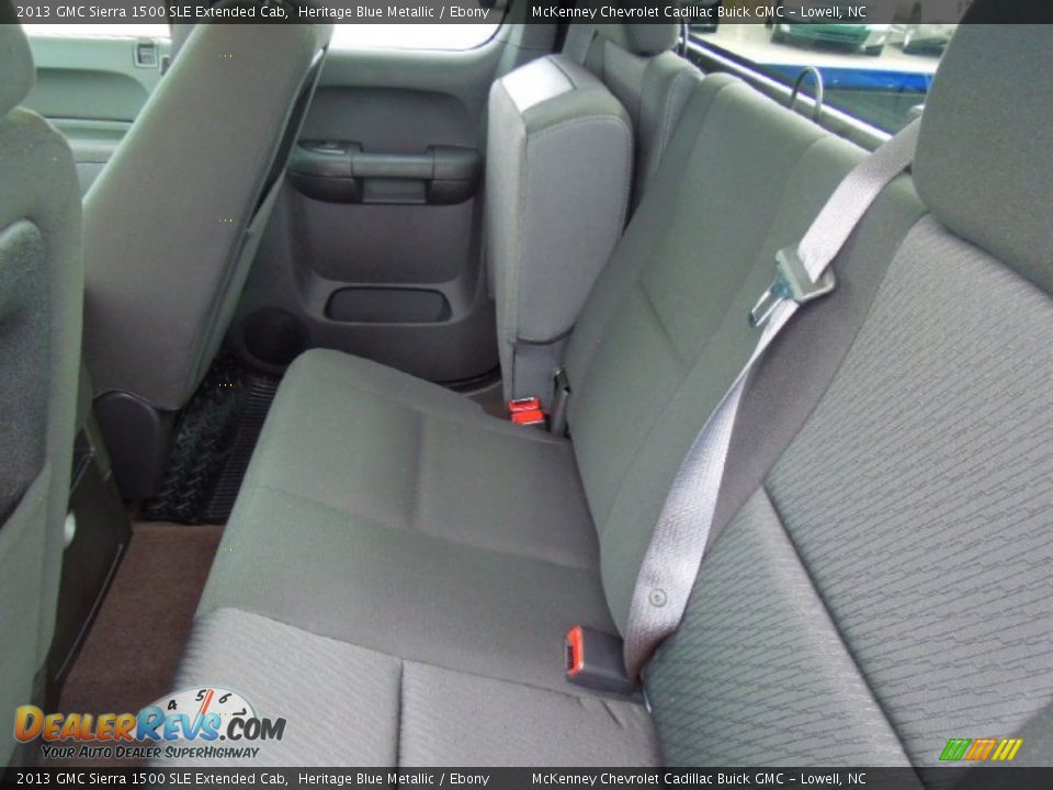 2013 GMC Sierra 1500 SLE Extended Cab Heritage Blue Metallic / Ebony Photo #16