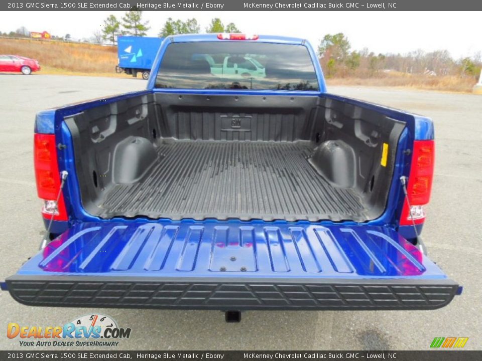 2013 GMC Sierra 1500 SLE Extended Cab Heritage Blue Metallic / Ebony Photo #17
