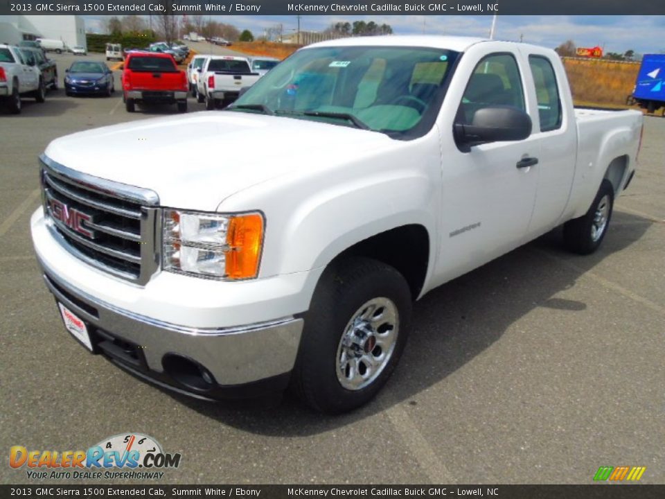 2013 GMC Sierra 1500 Extended Cab Summit White / Ebony Photo #1