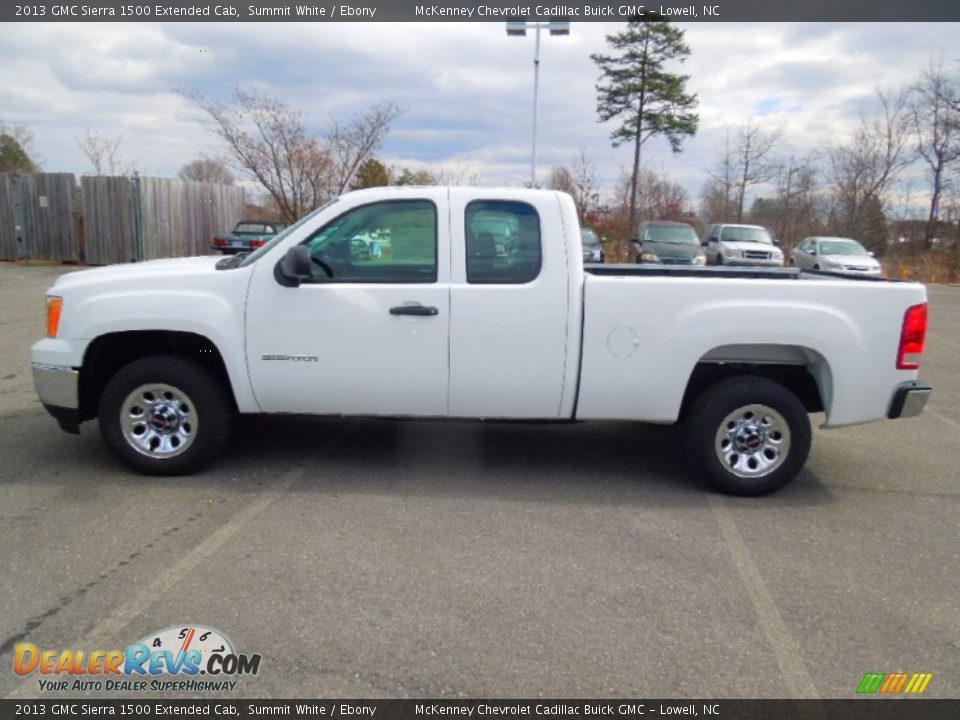 2013 GMC Sierra 1500 Extended Cab Summit White / Ebony Photo #3