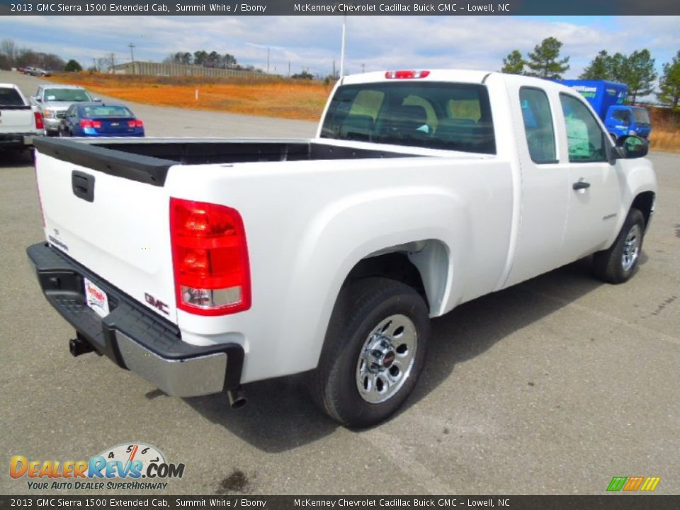 2013 GMC Sierra 1500 Extended Cab Summit White / Ebony Photo #5