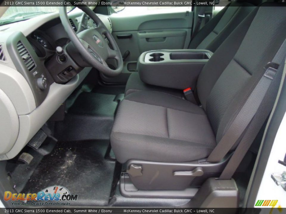 2013 GMC Sierra 1500 Extended Cab Summit White / Ebony Photo #8