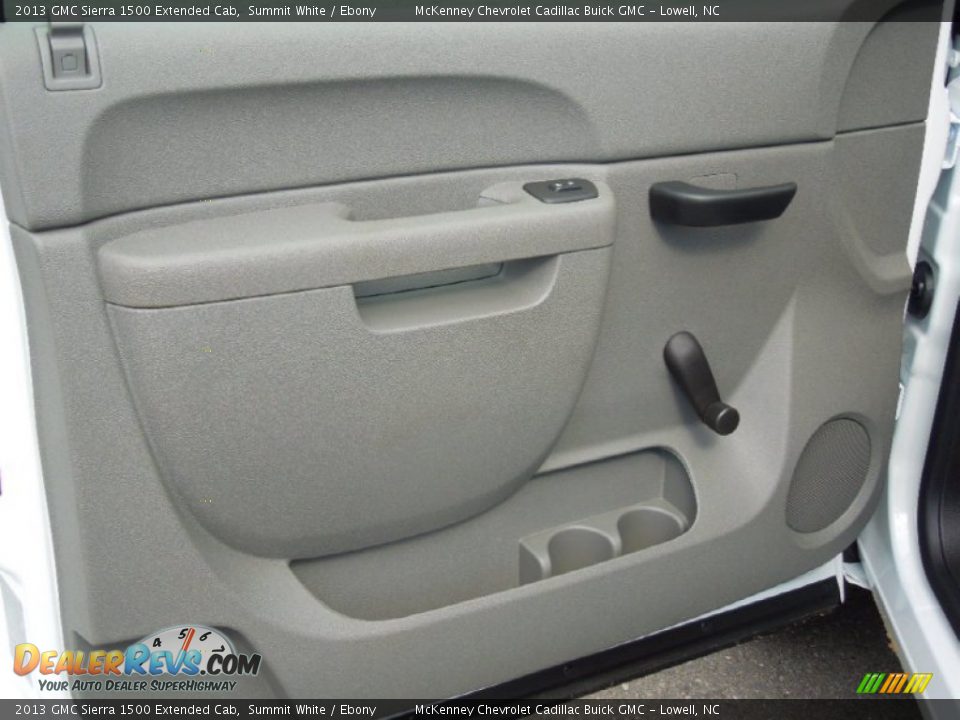 2013 GMC Sierra 1500 Extended Cab Summit White / Ebony Photo #9