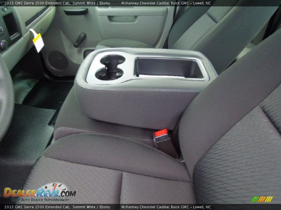 2013 GMC Sierra 1500 Extended Cab Summit White / Ebony Photo #11