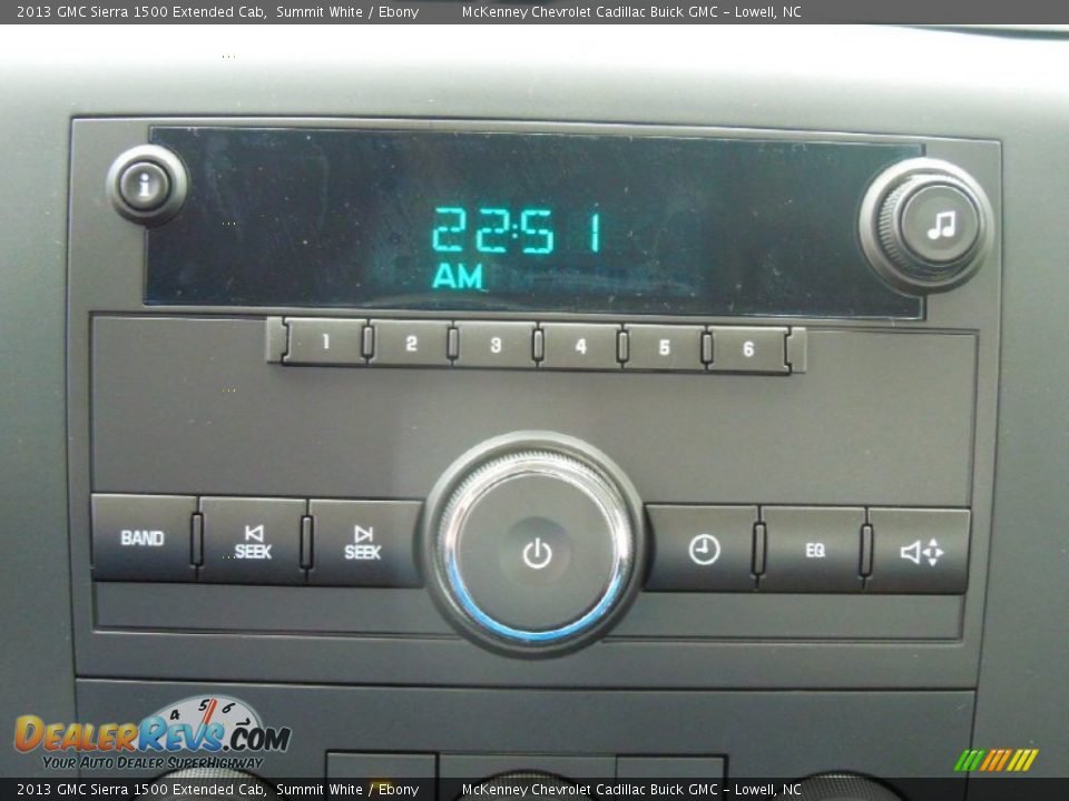 2013 GMC Sierra 1500 Extended Cab Summit White / Ebony Photo #13