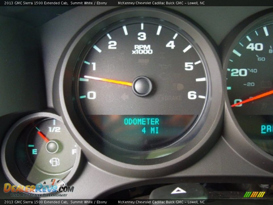 2013 GMC Sierra 1500 Extended Cab Summit White / Ebony Photo #15