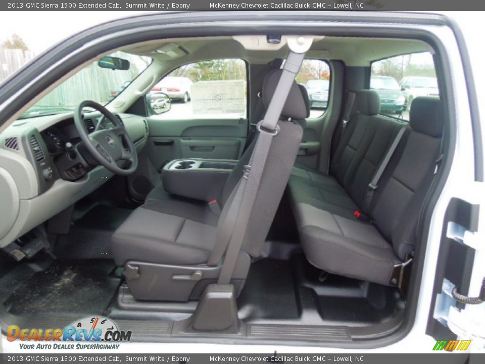 2013 GMC Sierra 1500 Extended Cab Summit White / Ebony Photo #16