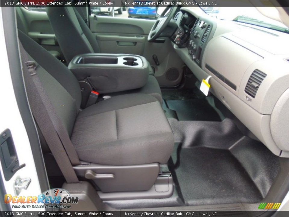 2013 GMC Sierra 1500 Extended Cab Summit White / Ebony Photo #19