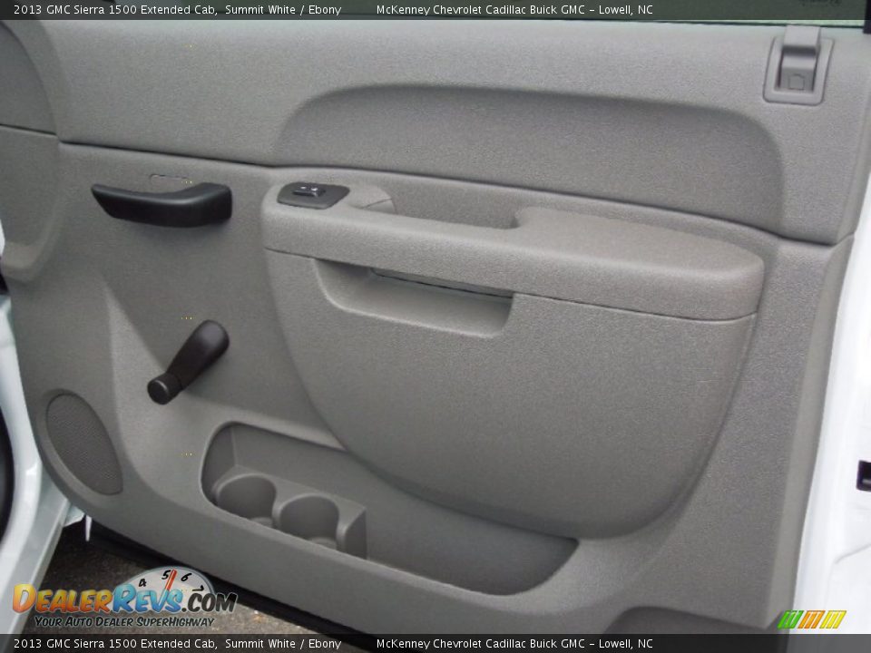 2013 GMC Sierra 1500 Extended Cab Summit White / Ebony Photo #20
