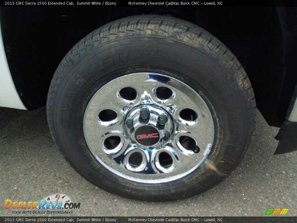 2013 GMC Sierra 1500 Extended Cab Summit White / Ebony Photo #21