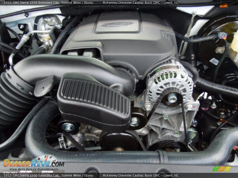 2013 GMC Sierra 1500 Extended Cab Summit White / Ebony Photo #22