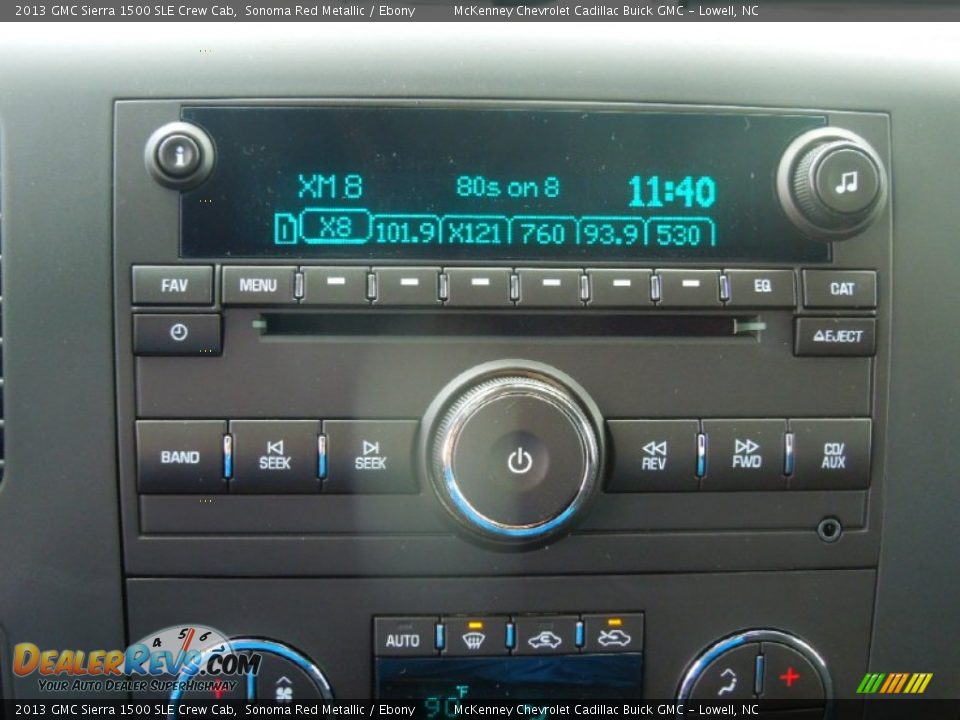 2013 GMC Sierra 1500 SLE Crew Cab Sonoma Red Metallic / Ebony Photo #12
