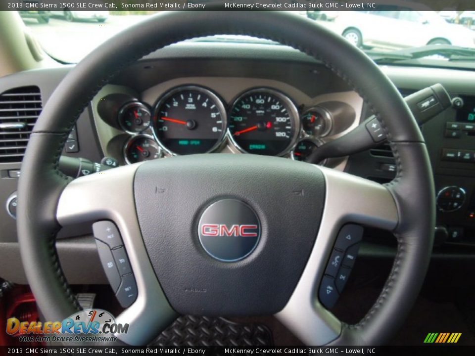 2013 GMC Sierra 1500 SLE Crew Cab Sonoma Red Metallic / Ebony Photo #13
