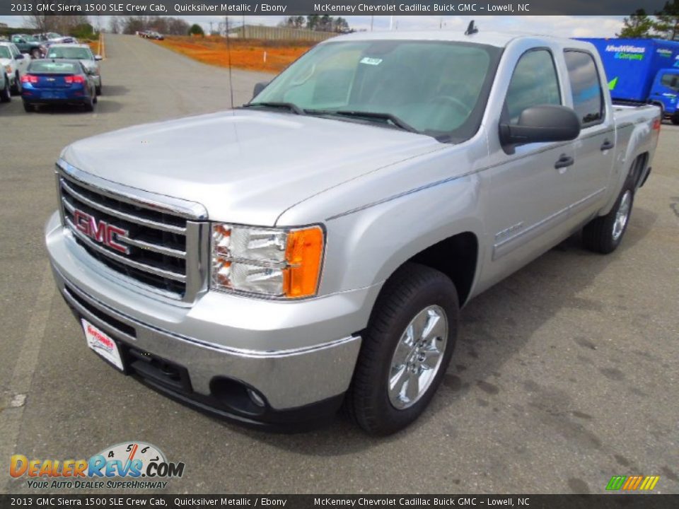 2013 GMC Sierra 1500 SLE Crew Cab Quicksilver Metallic / Ebony Photo #1
