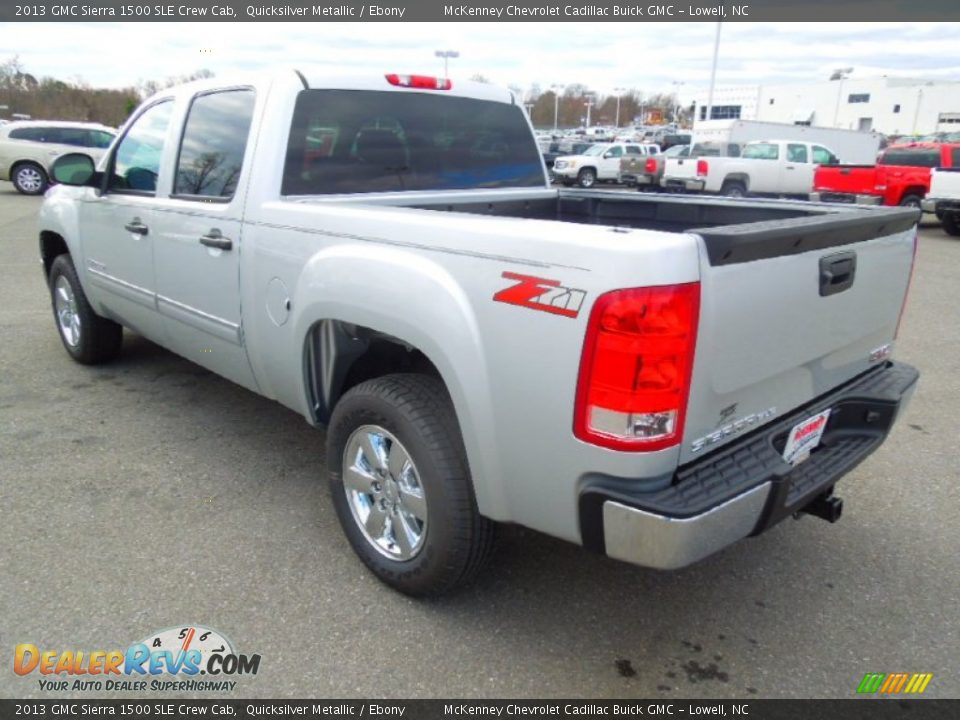 2013 GMC Sierra 1500 SLE Crew Cab Quicksilver Metallic / Ebony Photo #5