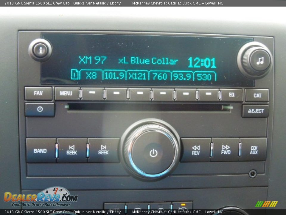 2013 GMC Sierra 1500 SLE Crew Cab Quicksilver Metallic / Ebony Photo #11