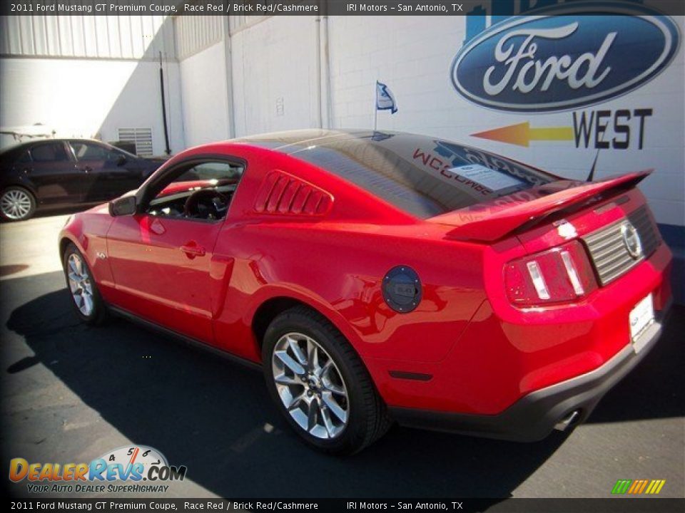 2011 Ford Mustang GT Premium Coupe Race Red / Brick Red/Cashmere Photo #9