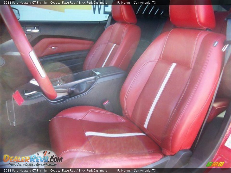 Front Seat of 2011 Ford Mustang GT Premium Coupe Photo #13