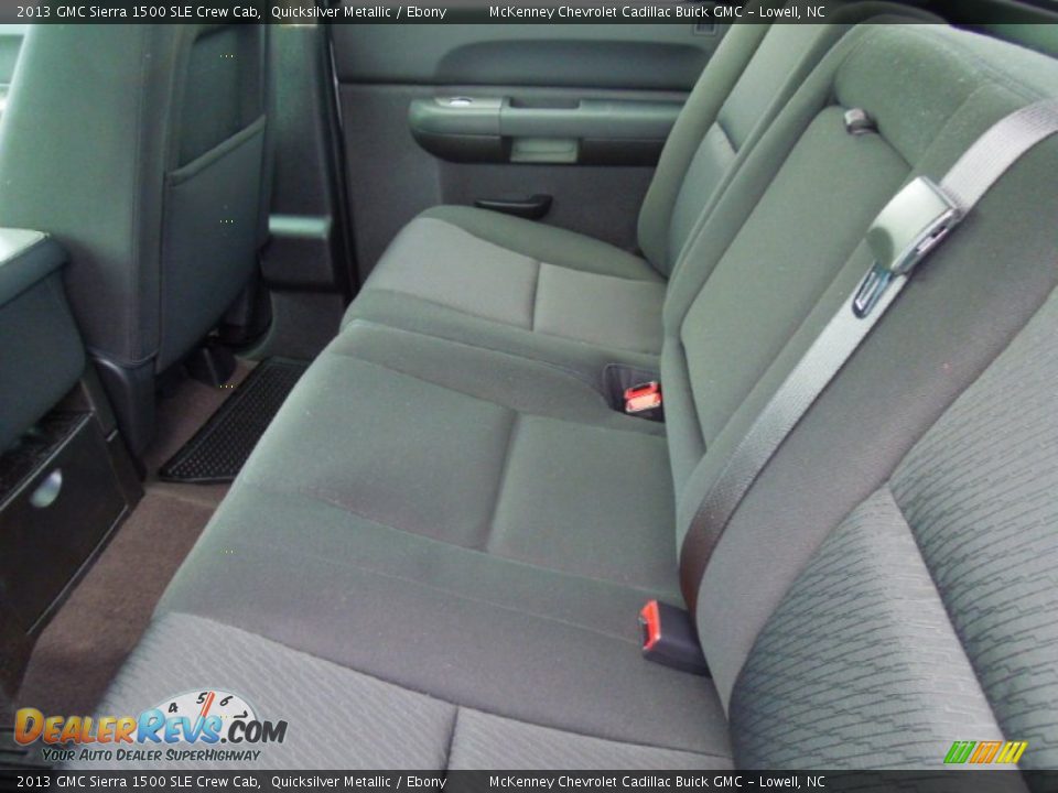 2013 GMC Sierra 1500 SLE Crew Cab Quicksilver Metallic / Ebony Photo #15