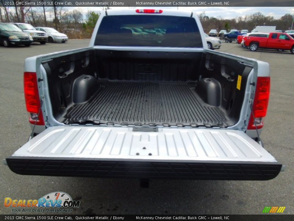 2013 GMC Sierra 1500 SLE Crew Cab Quicksilver Metallic / Ebony Photo #16