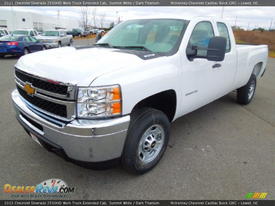 2013 Chevrolet Silverado 2500HD Work Truck Extended Cab Summit White / Dark Titanium Photo #1