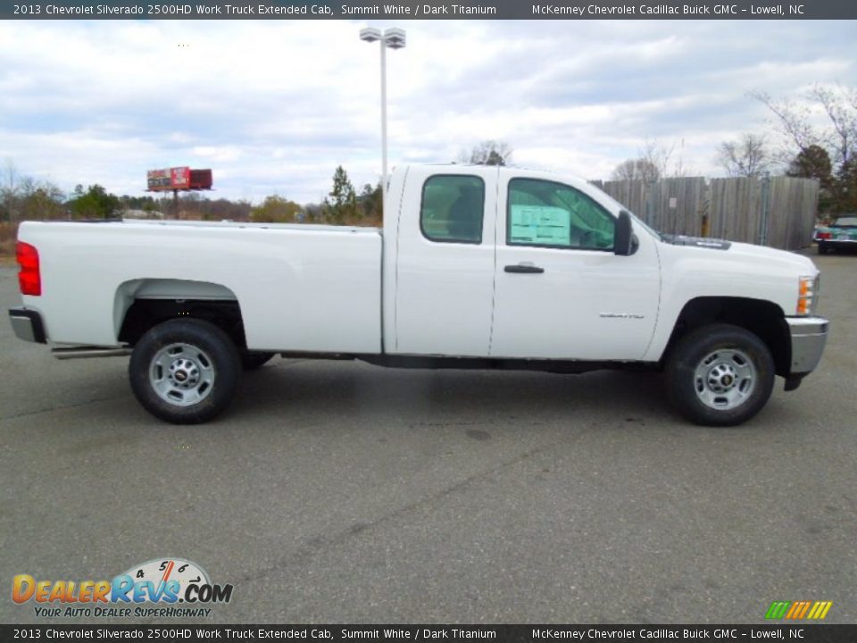 2013 Chevrolet Silverado 2500HD Work Truck Extended Cab Summit White / Dark Titanium Photo #3