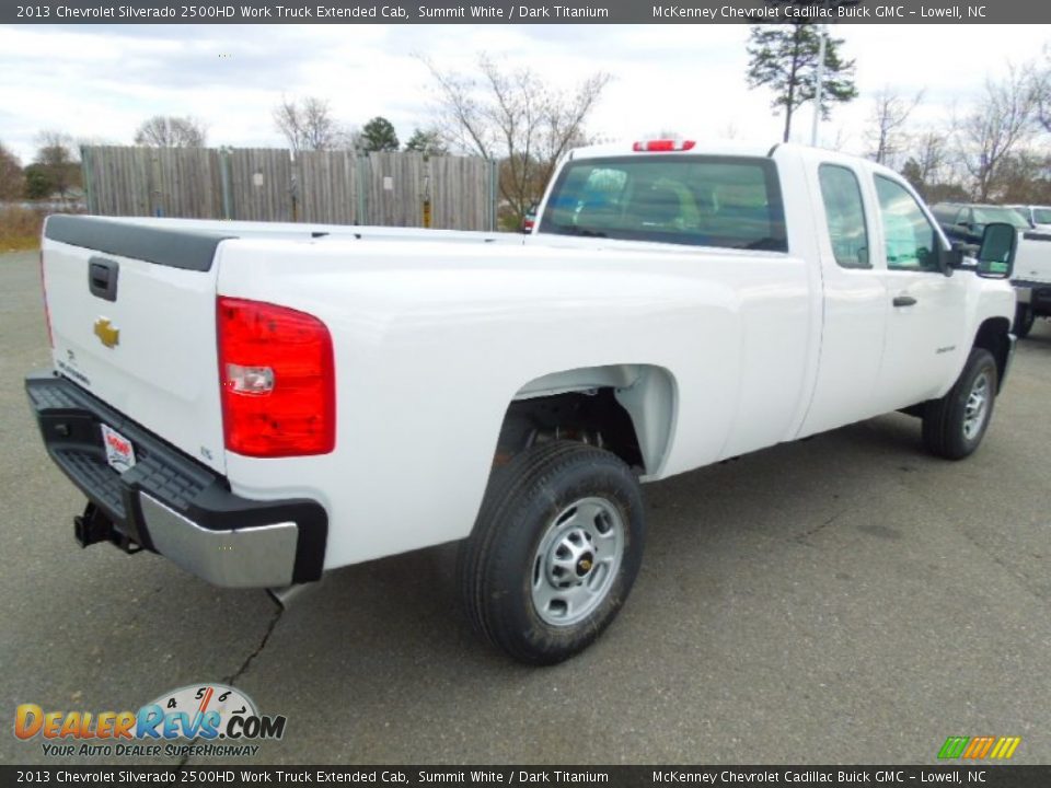 2013 Chevrolet Silverado 2500HD Work Truck Extended Cab Summit White / Dark Titanium Photo #4