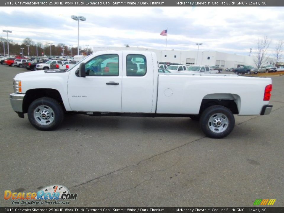 2013 Chevrolet Silverado 2500HD Work Truck Extended Cab Summit White / Dark Titanium Photo #6